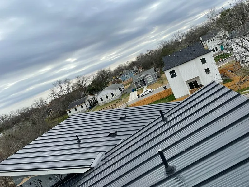 Standing seam metal roof panels with vents for Skylight Repair in Wethersfield